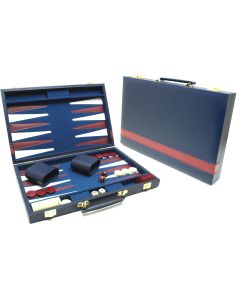 Coffret de backgammon bleu Norbert
