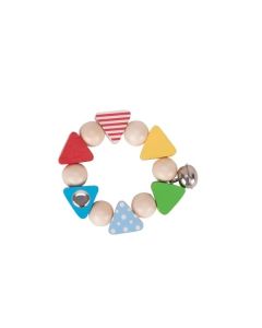 Hochet flexible aux triangles multicolore Greg