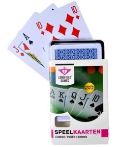 Jeu de 52 cartes Longfield 100% plastique