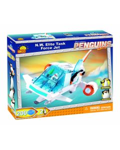 Jeu de construction de l'avion des Pingouins de Madagascar