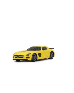 Voiture radiocommandée mercédes benz SLS AMG BS jaune 27MHz
