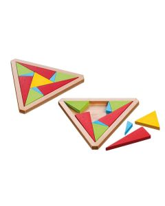 Casse tête triangulaire en bois d'hêtre