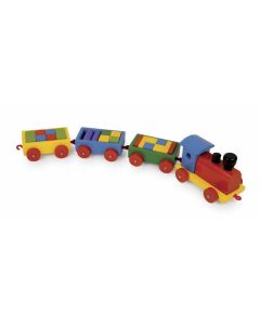 Train en bois avec cube Samuel