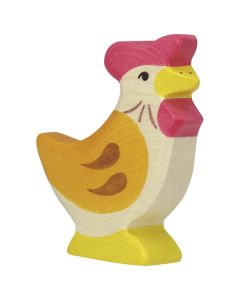 Figurine Holztiger Poule debout