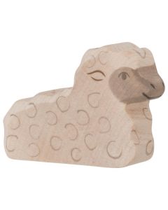 Figurine Holztiger Agneau allongé