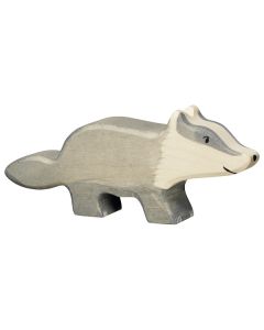 Figurine Holztiger Blaireau gris clair