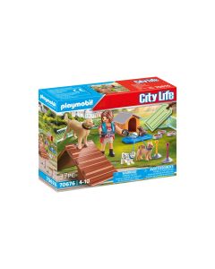 Playmobil City Life 70676 Set cadeau Educatrice et chiens