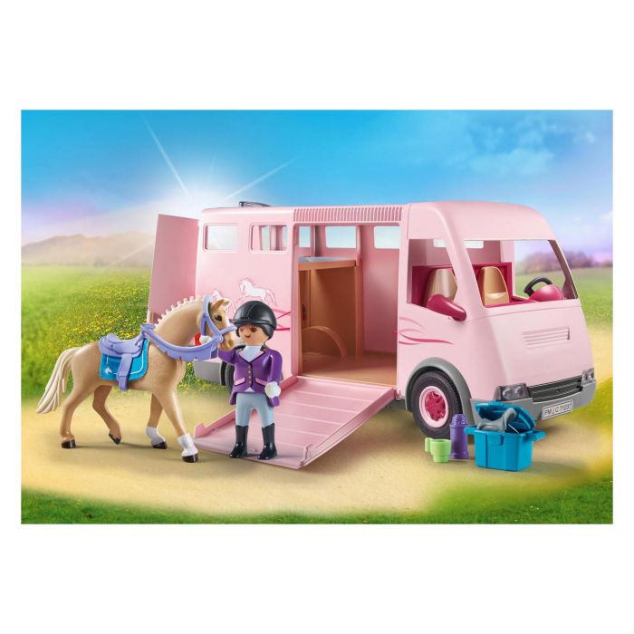 Van avec chevaux Playmobil - Jouets