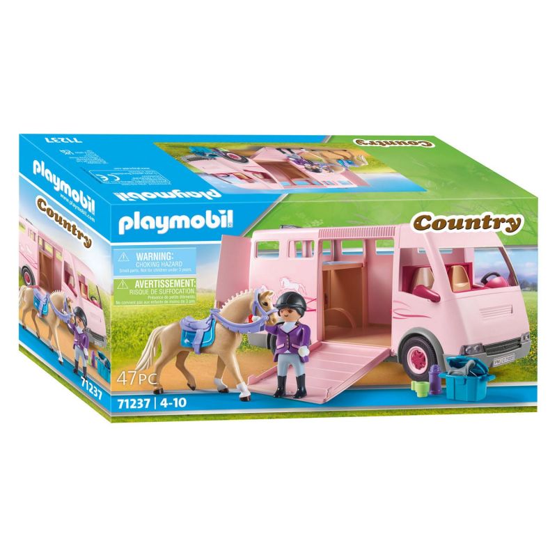 Van avec Chevaux Playmobil Country 71237 - La Grande Récré