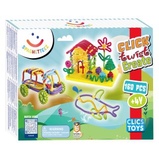 Clics - Spaghetteez 3D Art Flexible Sticks 160 pièces