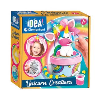 Clementoni Idea Unicorn Creations Clay and Paint Set 18690