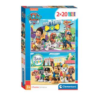 Clementoni Jigsaw Puzzle Super Color PAW Patrol, 2x20 pcs. 24779