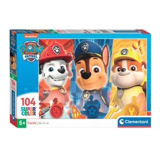 Clementoni Jigsaw Puzzle Super Color PAW Patrol Close Up, 104 pcs. 25769