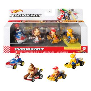 Mattel - Hot Wheels Mario Kart Die-cast, 4pcs. HDB22