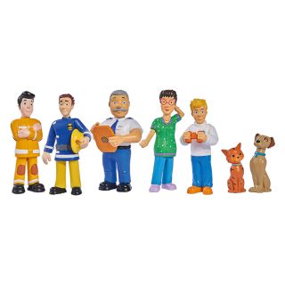 Simba - Fireman Sam Action Figures with 2 Dogs Set, 7pcs. 109252538