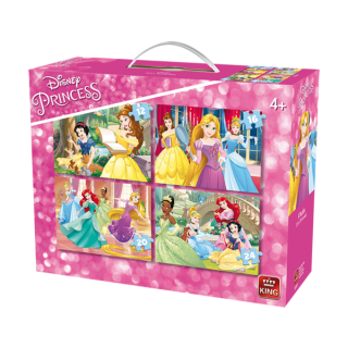 Puzzle 4 en 1 (12-16-20-24p) princess king 5509