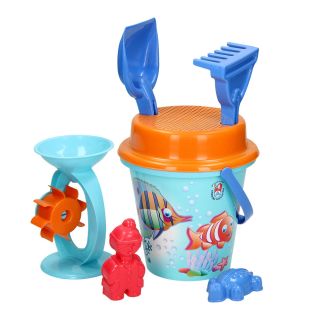 Jouet-Plus Ensemble de seau de plage avec moulin à sable