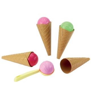 Ecoiffier - Sachet 4 cornets de glace