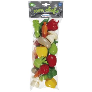 Ecoiffier 100% Chef Set de légumes 22 pièces