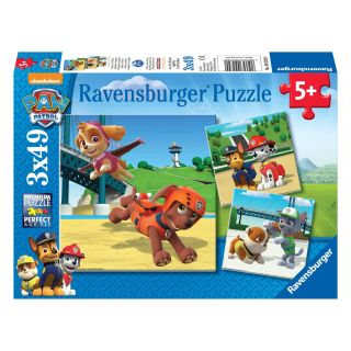 Paw Patrol Puzzle - Team on 4 Legs, 3x49st.