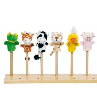 Plush Animal finger puppet, 6pcs.