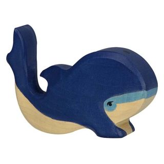 Figurine Holztiger Baleine bleue petite