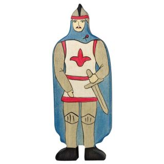 Figurine Holztiger Chevalier avec manteau bleu