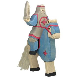 Figurine Holztiger Chevalier bleu sans le cheval