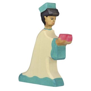 Figurine Holztiger Melchior vert