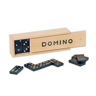 Jeu de domino boîte en bois 1