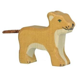 Figurine Holztiger Lion petit debout