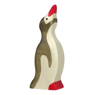 Figurine Holztiger Pingouin petit tête haute