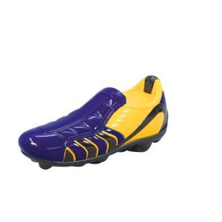 Chaussure de football radiocommandée bleue et jaune
