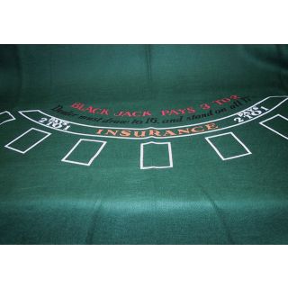 Tapis de Blackjack en feutre 180 x 90 cm
