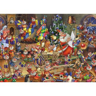 Puzzle Le chaos de noël, bande dessinée 1000 pièces