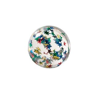 Balle rebondissante aux étoiles multicolores