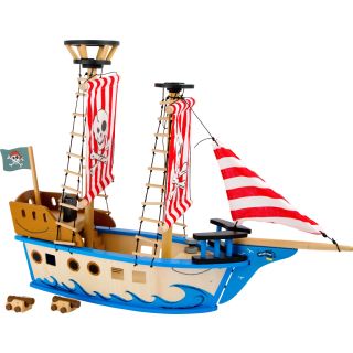 Bateau de pirate en bois Anicetus