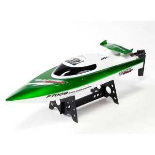 Bateau radiocommandé Green-Boat 2,4GHz avec fonction de retournement