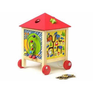 Boîte à formes de maison de motricité en bois Véronique