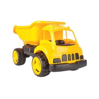 Camion benne basculante géant en plastique jaune et noir