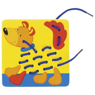 Animal en bois à enfiler Hans modèle aléatoire