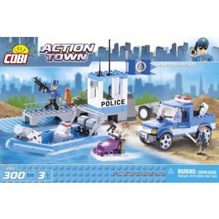 Jeu de construction Action Town du port de police