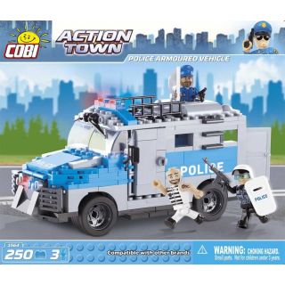 Jeu de construction Action Town du véhicule blindé de police
