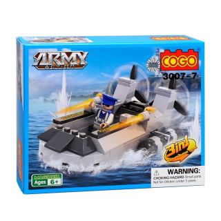 Jeu de construction Cogo Army Action véhicule d'assaut 94 pièces modèle aléatoire