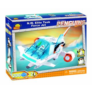 Jeu de construction de l'avion des Pingouins de Madagascar