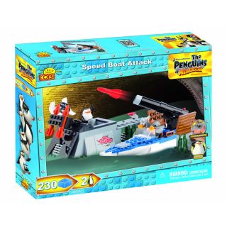 Jeu de construction du bateau des Pingouins de Madagascar