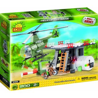 Jeu de construction Small Army Base pour hélicoptère