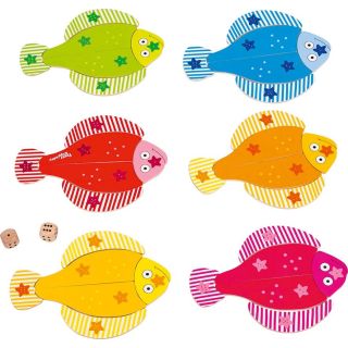 jeu de dé et petits poissons de Peggy Diggledey