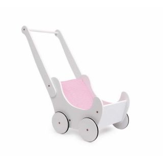 Landau de poupée en bois blanc Charlina
