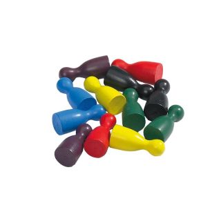 Pions en bois pour jeu de toc XL